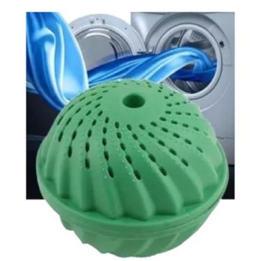 Imagem de Bola Mágica Ecológica Reutilizável para Máquina de Lavar Roupas – Remove Fiapos, Pelos e Cabelos – Evita Desgaste e Cuida de Tecidos Delicados – Ideal para Lavagem de Roupas de Cama, Banho e Algodão