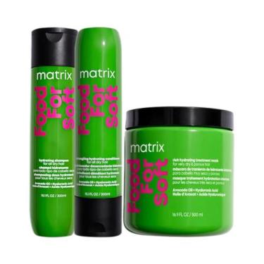 Imagem de Matrix Food For Soft Kit Shampoo 300ml + Condicionador 300ml + Máscara
