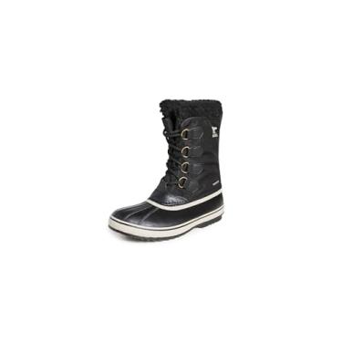 Imagem de SOREL - Bota de neve masculina 1964 Pac Nylon para inverno, Preto Preto X Fóssil Antigo, 38