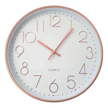 Imagem de Relógio De Parede Analógico Decorativo Moderno Cor Da Estrut