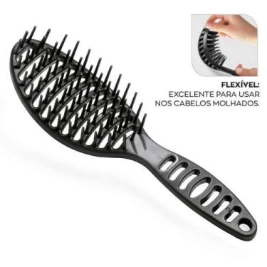 Imagem de Escova Flex Para De Desembaraçar Pentear Cabelo - Santa Clara, Sortida