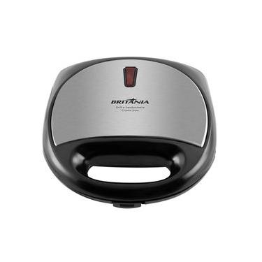 Imagem de Sanduicheira E Grill Britânia Crome Preto/Inox – 127 Volts 110