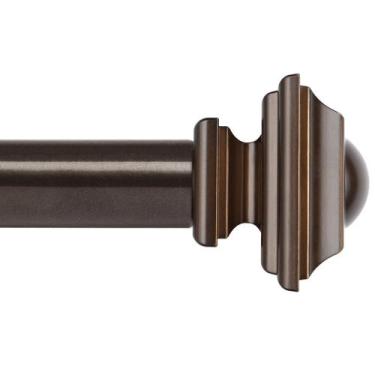 Imagem de Varão de cortina KAMANINA Bronze 180 a 360 cm para serviços pesados 2,
