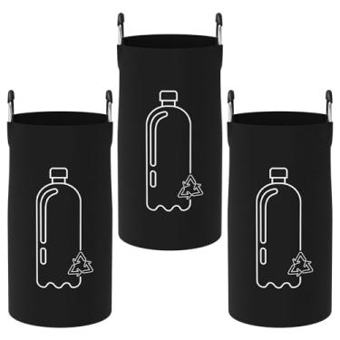 Imagem de ZFLYCANP Cesta de lavanderia grande, saco de lavanderia dobrável de 82L, saco de reciclagem de garrafas com alça para armazenamento ou coleta de vazios e vidro, garrafas para quarto, banheiro