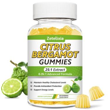 Imagem de Suplemento nutricional Zetelixia Citrus Bergamot Gummies 60ct
