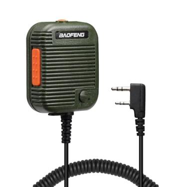 Imagem de BAOFENG Microfone de alto-falante tático para rádio amador portátil, rádio bidirecional UV-25 UV-5R 5RM BF-F8HP
