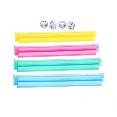 Imagem de Lwyinp Mahjong Racks with Pushers - Modern Mahjong Racks, Majiang Racks, Majiang Rack and Pusher Combo, Sturdy Mahjong Racks Ideal for Home Game Nights & Mahjong Enthusiasts 4PCS