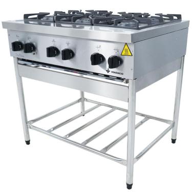 Imagem de Fogão Don Bidone Venâncio 6 Bocas Com Pé Gás Natural Fdb6p