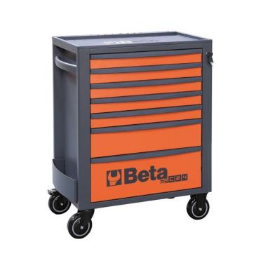 Imagem de Carrinho Para Ferramentas Beta 07 Gavetas Rsc24-7 Laranja + Kit Berço Premium Beta Bwkit-prm1 Com 19