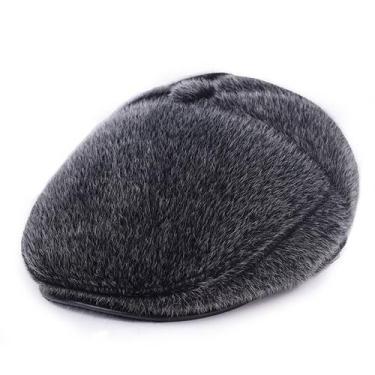 Imagem de Chapéu Cap Flat Newsboy Gatsby Ivy para homens: lã, pele, feltro - Yiw