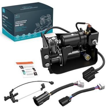 Imagem de JHACM Bomba compressor de suspensão Air Ride compatível com Chevy Avalanche Suburban Tahoe Cadillac Escalade GMC Yukon XL 2001-2013 15254590 19299545 949-099 949-001