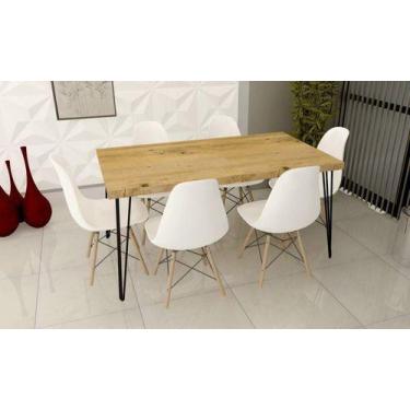 Imagem de Mesa Sala De Jantar Industrial 90 X 160 Antiqua Sem Cadeira - INFINITI
