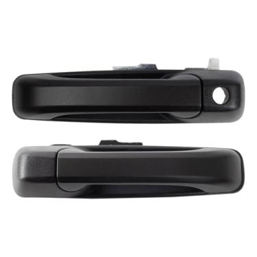 Imagem de TRQ Conjunto de maçanetas externas esquerda e direita do lado do motorista compatível com Jeep Commander 2006 2005-2010 Grand Cherokee