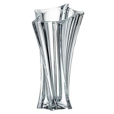 Imagem de YYBOES Vaso de vidro para decoração de vaso de flores, vaso de cristal, estilo nórdico, leve, luxuoso, simples, sala de estar, vaso decorativo artificial, ornamentos artísticos, decoração de vaso