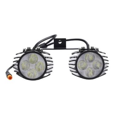 Imagem de SUNGOOYUE Farol de Bicicleta, Luz Frontal Led de Alto Brilho à Prova de água, Cabeça Dupla, para Scooter Elétrica, Bicicletas, Motocicletas