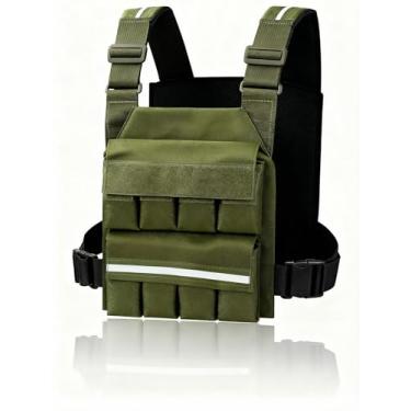 Imagem de SMONT Colete de peso ajustável para mulheres e homens - colete de 9 kg com sacos de areia removíveis para treinamento de força, corrida, caminhada - ajuste seguro para academia, exercícios ao ar livre