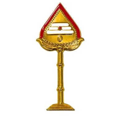 Imagem de EDZZEL Murugan OM Vel Decorative Showpiece – Table & Car Dashboard Decor | Hindu Spiritual Symbol for Home, Office, Pooja
