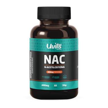 Imagem de Nac N-acetil L-cisteína 800mg 60 Cápsulas - Uvits