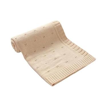 Imagem de Cobertor De Malha Xadrez Para Bebês Recém-nascidos, Meninos E Meninas,