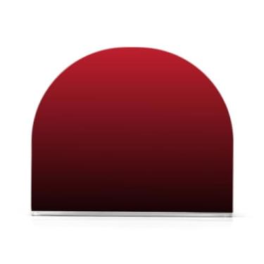 Imagem de Alizarin Suporte de guardanapo de papel acrílico gradiente preto carmesim, suporte de guardanapo de toalha em forma de U, suporte de toalhas de papel de banheiro, porta-guardanapos de bebidas