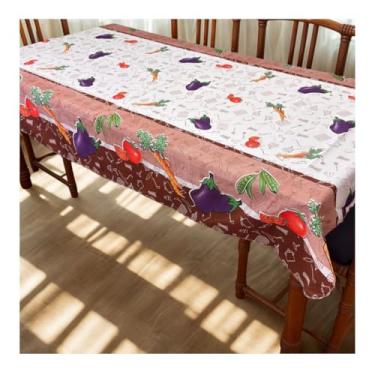 Imagem de Toalha para Mesa 6 Lugares 2,00 x 1,40cm Tecido Oxford Retangular Fácil de Limpar (Modelo - 2)