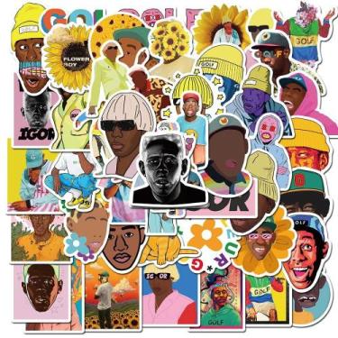 Imagem de Pacote De Adesivos Tyler the Creator Cultura Hip-Hop 50 Folhas Para Ca