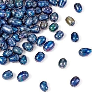 Imagem de 10 peças de pérolas de água doce cultivadas naturais irregularidades espaçadoras pepitas pérolas soltas para artesanato DIY acessórios de fabricação de joias preto 7~10x7~8mm