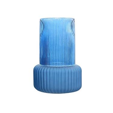 Imagem de URGDWEKJY Vaso simples vertical de vidro hidropônico nórdico moderno sala de estar arranjo de flores mesa de flores decoração de casa vasos de flores (pequeno)