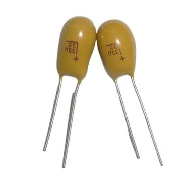 Imagem de Capacitor de tântalo 20 peças 33uF 35V 336 35V33uF DIP Radial