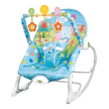 Imagem de Cadeira de Descanso e Balanço Bebê Musical Baby Bear, Elefante