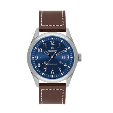 Imagem de Relogio Orient Masculino SOLAR pulseira de couro MBSC1041