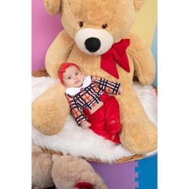 Imagem de Macacão Tricot + Body Bebê Menina Inverno Lessa Kids Rf 8552-Feminino