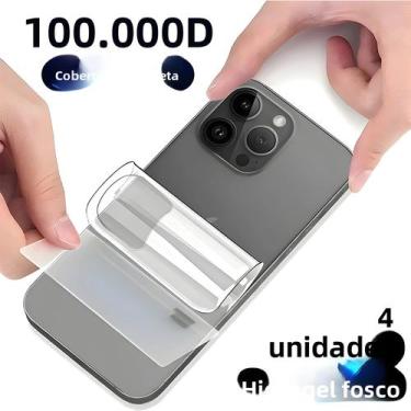 Imagem de Película Hidrogel Fosca 4 Peças Protetor De Tela Completa Para iPhone 