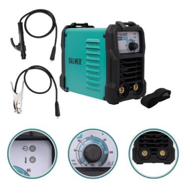 Imagem de Mini Máquina Inversora Solda Elétrica Mma 120 Amperes Eletrodo Balmer 
