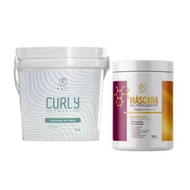 Imagem de Kit Hidróxido De Cálcio 1Kg + Máscara Neutralizante 1Kg - Kali Cosmeti
