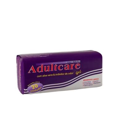 Imagem de Absorvente AdultCare Gel 20 unidades Embalagem Roxa