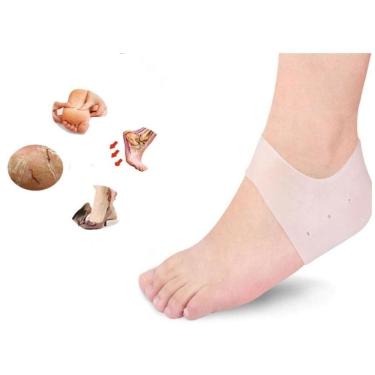 Imagem de Palmilha de Silicone para Calcanhar – Tratamento Completo para Fascite, Esporão e Rachaduras – Conforto Inteligente