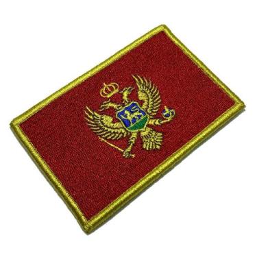 Imagem de BP0243V21 Bandeira Montenegro Patch Bordado Fecho Contato - BR44