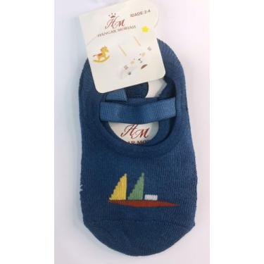 Imagem de Meia Sapatilha Pilates Infantil menino com Estampas Antiderrapante han