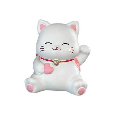 Imagem de Porta-canetas, organizador de mesa de vinil Lucky Cat, 20x11x14cm - yi