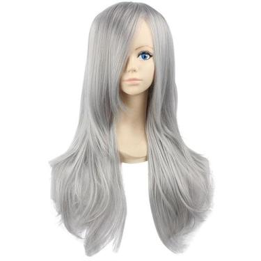 Imagem de Peruca Cosplay Finals Fantasy Kadaj Synthetic para mulheres - taiyuank