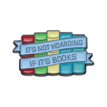 Imagem de Brooch Pins Creative Alloy Book Lover It's Not Hoarding - yiweisai