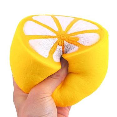 Imagem de Chaveiros Squishy Half Fresh Lemon Slow Rising Stress Fruit - Gloome S