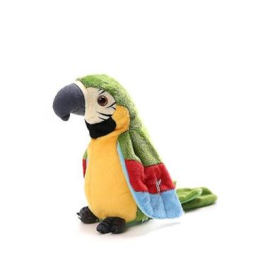 Imagem de Boneca macia Repeating Parrot de brinquedo de pelúcia 29x16cm para cri