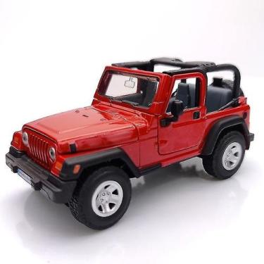 Imagem de Modelo fundido sob pressão Jeep Wrangler em escala 1:32 com porta aber