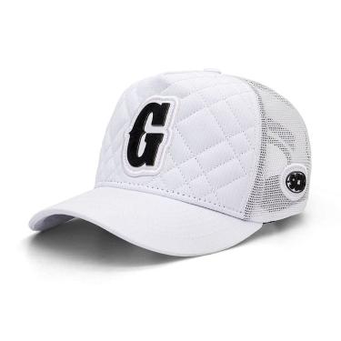 Imagem de Boné Sacudido`s - Alfabeto Letra G - Fogo - Matelassê Branco