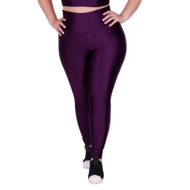 Imagem de Calça Legging Fitness Cintura Alta Cirrê 3D Plus Size Feminino Laura-Feminino