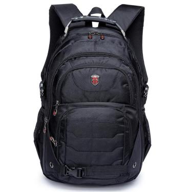 Imagem de Mochila Executiva Notebook Masculina Alça Cabo Aço Premium Reforçada Swissport Original-Unissex