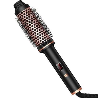 Imagem de Escova Térmica Profissional Anti-Queimadura Para Cabelo: Modelador E A