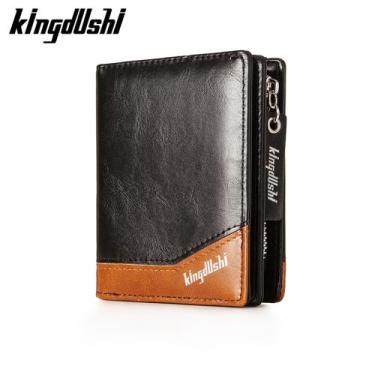 Imagem de Carteira Masculina Estilo Europeia Alto Padrão Em Couro PU Kingdushi, 